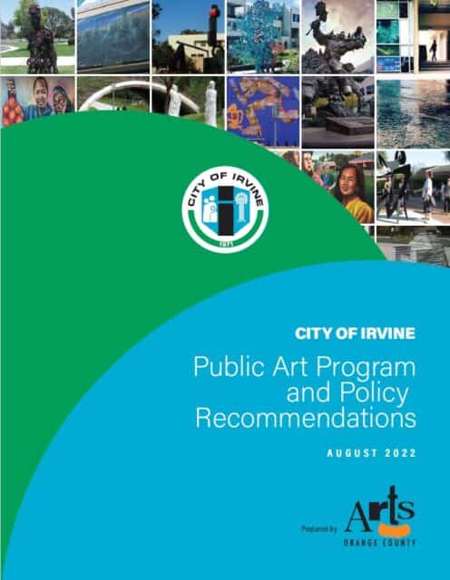 Cover Graphic of Public Art Plan for City of Irvine